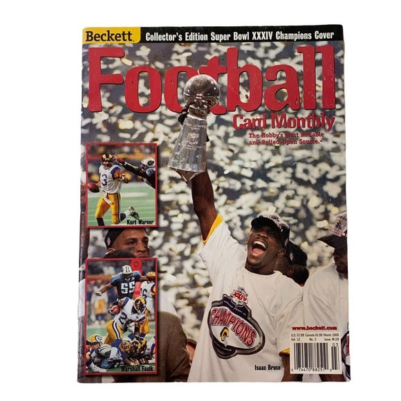 Beckett Football Card Monthly Accents Vintage 200 Beckett Football